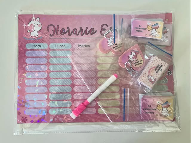 Pack organizador escolar